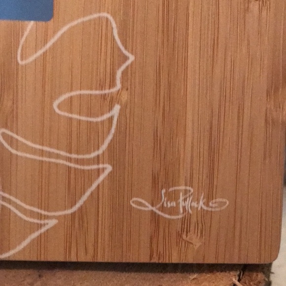 Australia Artist Lisa Polluck picture frame 4x6, beautiful wood with design. - Picture 2 of 8